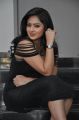 Actress Nikesha Patel Hot Stills in Black Tight Skirt