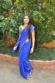 Beautiful Nikita Narayan in Blue Saree Photos