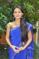 Actress Nikitha Narayan Blue Saree Latest Photos