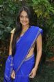 Telugu Actress Nikita Narayan Blue Saree Latest Photos