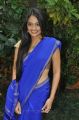 Beautiful Nikitha Narayan in Blue Saree Photos
