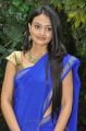 Beautiful Nikita Narayan in Blue Saree Photos