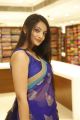 Nikitha Narayan Hot Pics in Dark Blue Saree