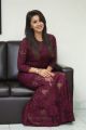 Actress Nikki Galrani Photos in Purple Dress @ Marakathamani Movie Interview