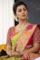 Actress Nikki Galrani Silk Saree Photos @ Neruppu Da Audio Launch