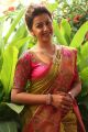 Actress Nikki Galrani Silk Saree Photos @ NeruppuDa Audio Launch