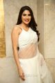 Kanchana 3 Actress Nikki Tamboli Hot in White Saree Pics