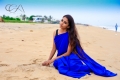 Actress Nimmy Blue Saree Photoshoot Stills