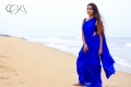 Actress Nimmy Blue Saree Photoshoot Stills