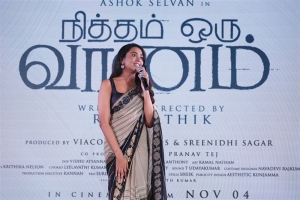 Actress Shivathmika Rajashekar @ Nitham Oru Vaanam Pre Release Event Stills