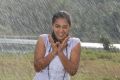 Actress Nithya Menon Wet Photos in Rain Song