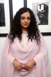 Actress Nithya Menon Photos @ Gaze Art Show