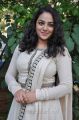 Actress Nithya Menon Photos in White Salwar Kameez