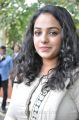 Actress Nithya Menon Photos in White Salwar Kameez