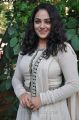 Actress Nithya Menon in White Salwar Kameez Photos