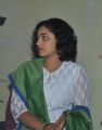 Tamil Actress Nithya Menon Cute Images in White Churidar Dress
