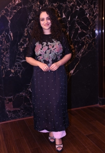 Actress Nithya Menon New Pics @ Skylab Movie Trailer Launch