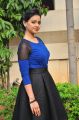 Actress Nitya Shetty Stills in Blue Top & Black Skirt
