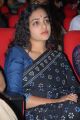 Nithya Menon in Black Saree Photos at Okkadine Audio Launch