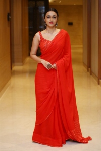 Sebastian PC524 Movie Heroine Nuveksha Red Saree Stills