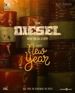 Diesel Movie Happy New Year 2023 Wishes Poster