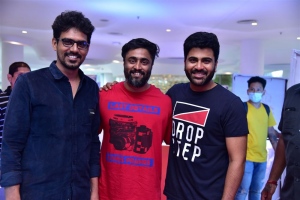 SR Prabhu, Shree Karthick, Sharwanand @ Oke Oka Jeevitham Movie Press Meet Stills