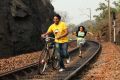 Nara Rohit & Nithya Menon in Okkadine Movie Photos