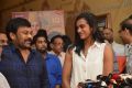 Chiranjeevi, PV Sindhu @ Om Namo Venkatesaya Premiere at Cinemax Hyderabad Stills