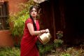 Actress Richa Gangopadhyay Red Saree Hot Photos