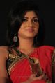 Oviya Hot in Red Saree Photos @ Madha Yaanai Koottam Audio Release