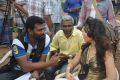 Nisha Kothari at Padam Pesum Movie Shooting Spot Stills