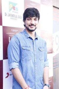 Actor Gautham Karthik @ Pathu Thala Movie Press Meet Stills