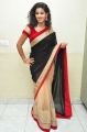 Actress Pavani Hot Stills in Black And Peach Saree