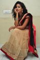 Actress Pavani Hot Stills in Black And Peach Saree