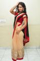 Actress Pavani Hot Stills in Black And Peach Saree