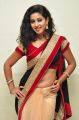 Actress Pavani Hot Stills in Black And Peach Saree