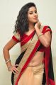 Actress Pavani Black & Red Saree Stills