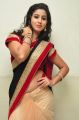 Telugu Actress Pavani Black & Red Saree Hot Stills