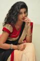 Actress Pavani Black & Red Saree Stills