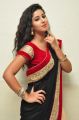 Actress Pavani Hot Stills in Black And Peach Saree