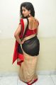 Telugu Actress Pavani Hot Stills in Black & Red Saree