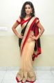 Actress Pavani Hot Stills in Black And Peach Saree