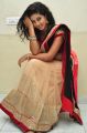 Actress Pavani Hot Stills in Black And Peach Saree