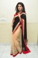 Actress Pavani Hot Stills in Black And Peach Saree