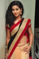 Actress Pavani Hot Stills in Black And Peach Saree