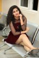 Telugu Actress Pavani Images in Dark Red Dress