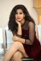 Telugu Actress Pavani Images in Dark Red Dress