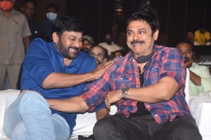 Chiranjeevi, Venkatesh @ Pelli SandaD Pre Release Event Stills