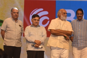 Allu Aravind, K. Raghavendra Rao, C. Aswini Dutt @ Pelli SandaD Pre Release Event Stills