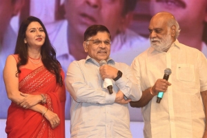 Deepti Bhatnagar, Allu Aravind, K. Raghavendra Rao @ Pelli SandaD Pre Release Event Stills